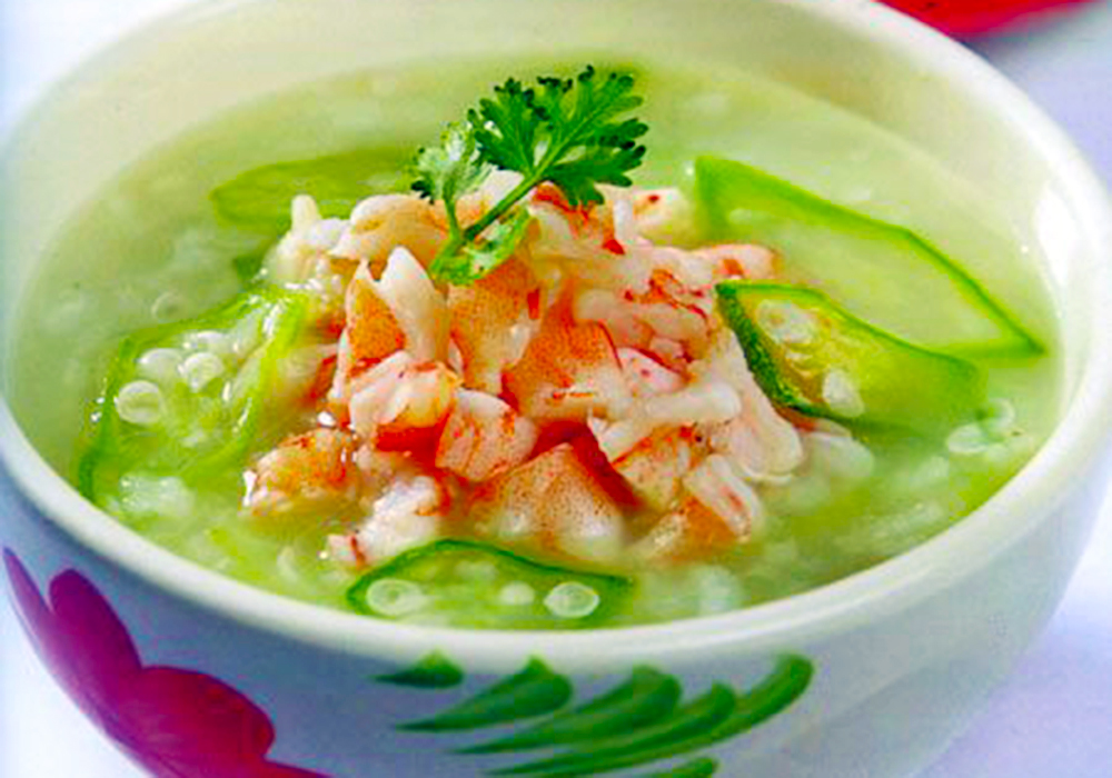 Canh bầu nấu tôm