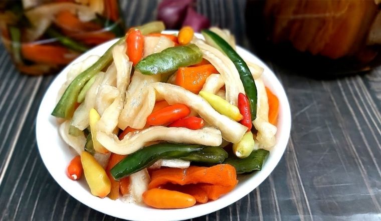 Dưa góp đu đủ xanh