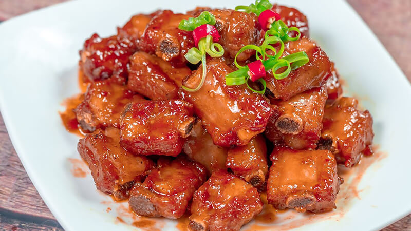 Sườn non kho nước dừa