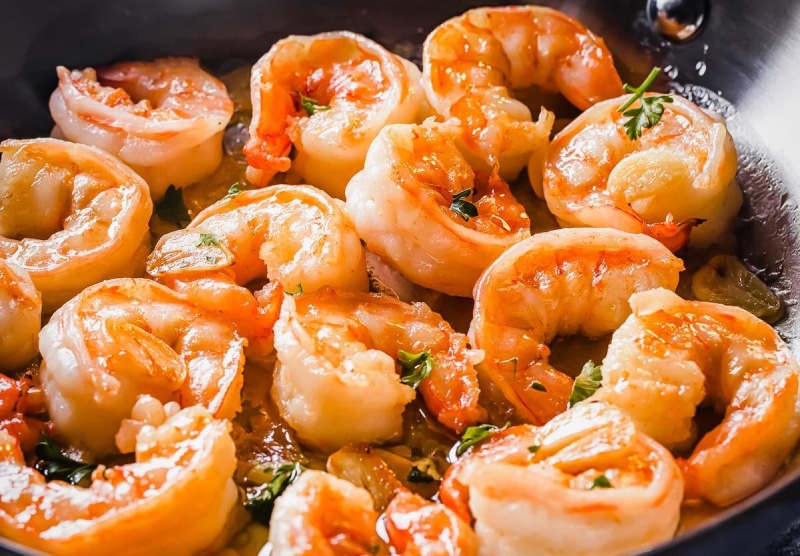 Tôm áp chảo bơ tỏi