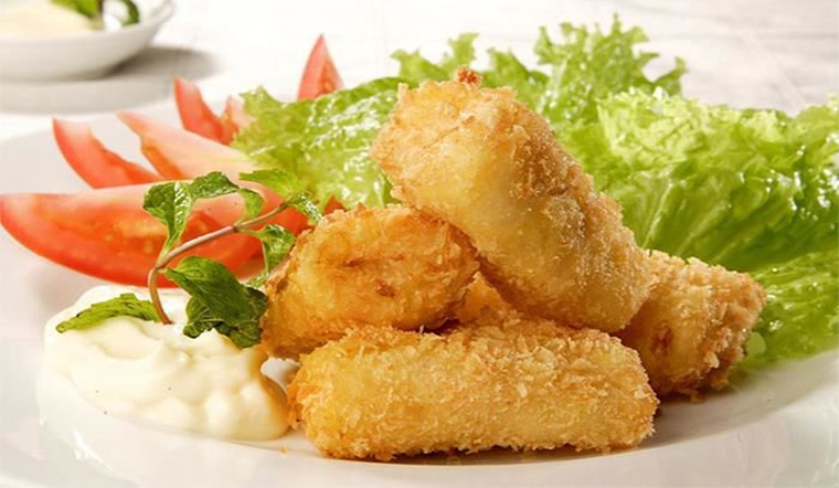 Cá chiên xù sốt mayonnaise
