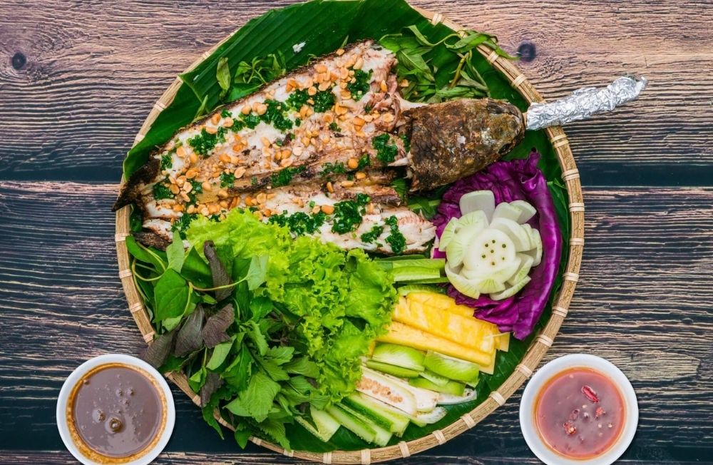 Cá lóc nướng trui