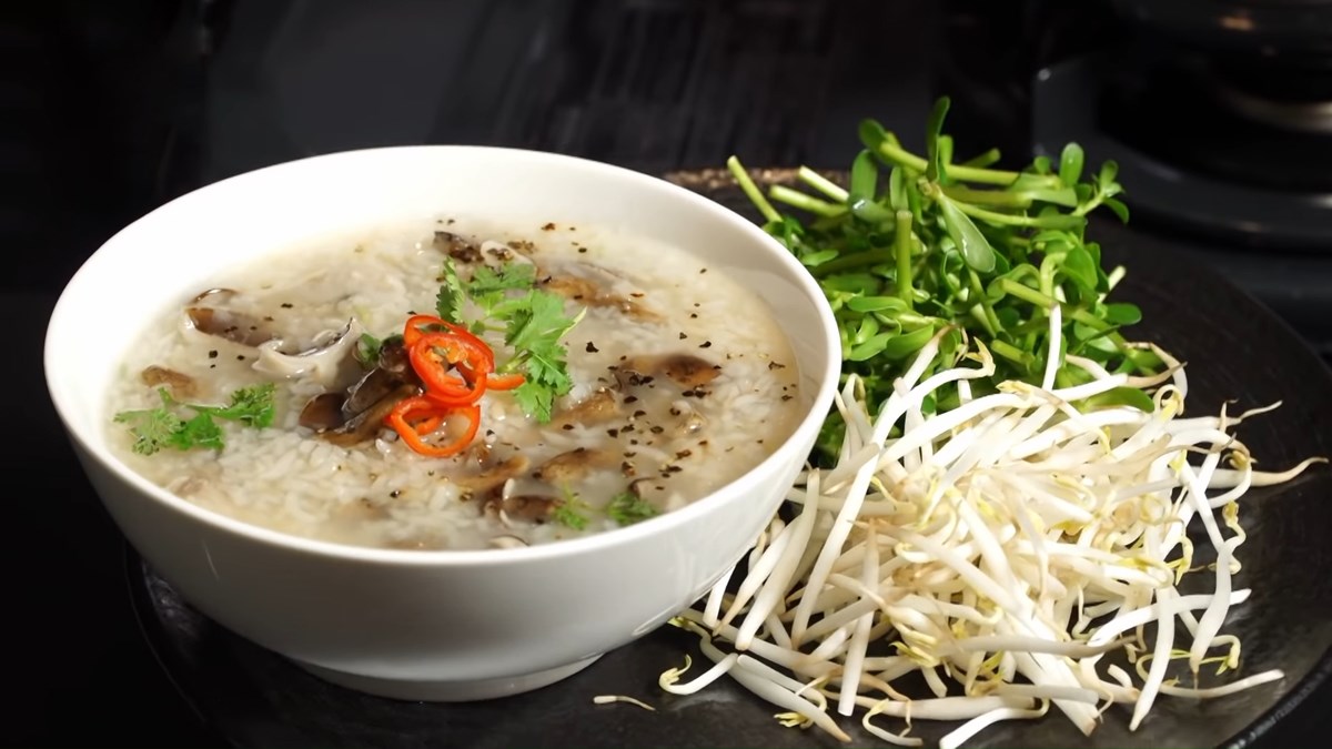 Cháo nấm
