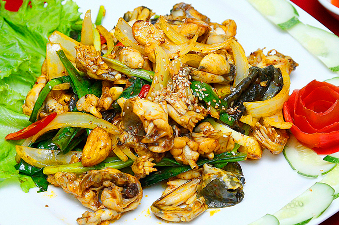 Ếch xào sả ớt