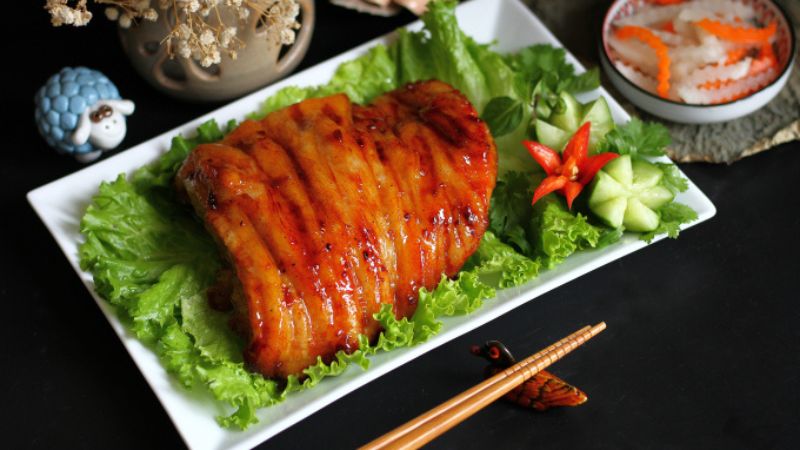 Heo nướng ngũ vị