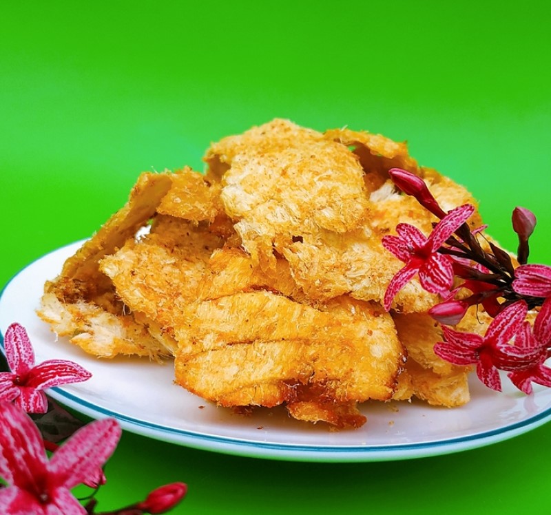 Khô cá thu xé tẩm gia vị