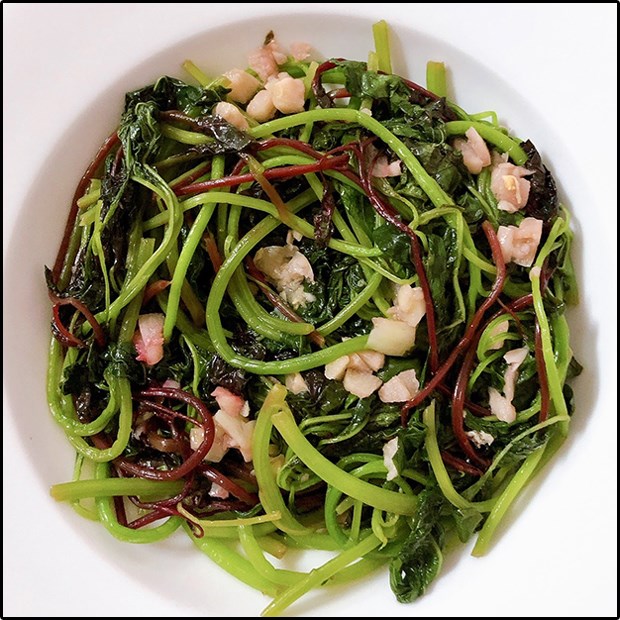 Rau dền xào tỏi