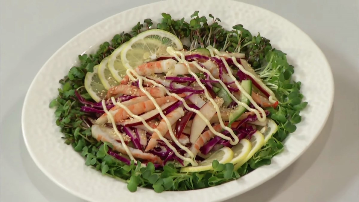 Salad táo xanh bắp cải tím