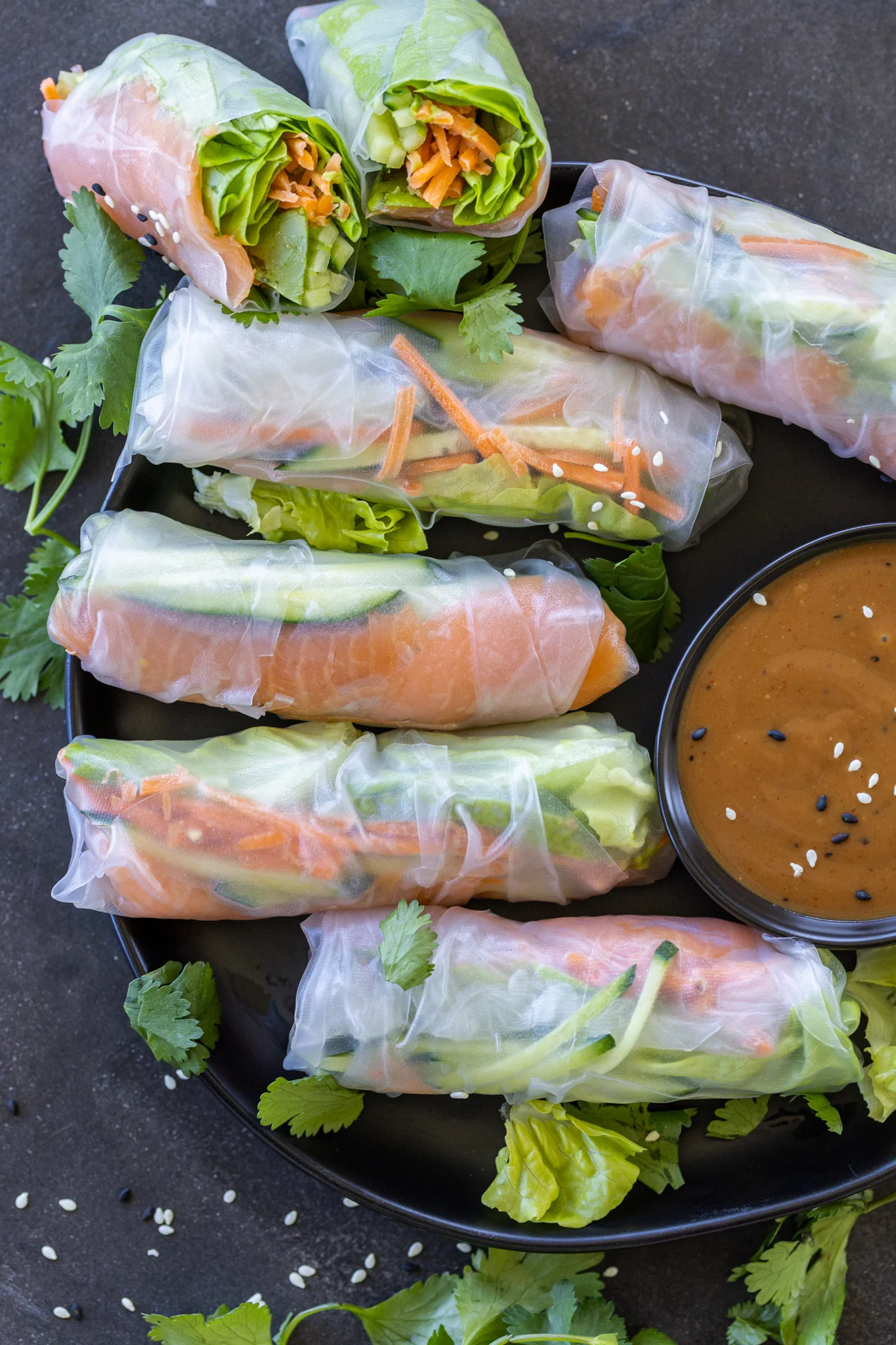 Salmon Summer Rolls