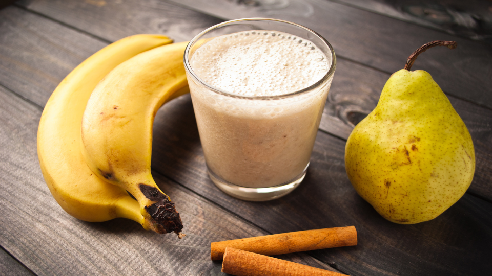 Sinh tố lê chuối sữa hạt