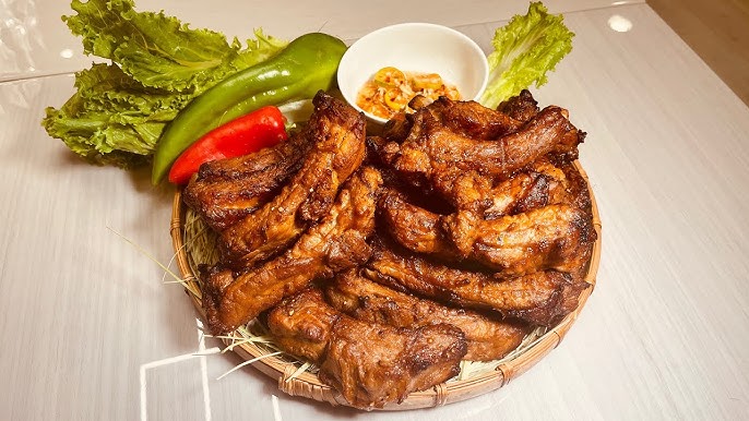 Sườn heo nướng bếp điện