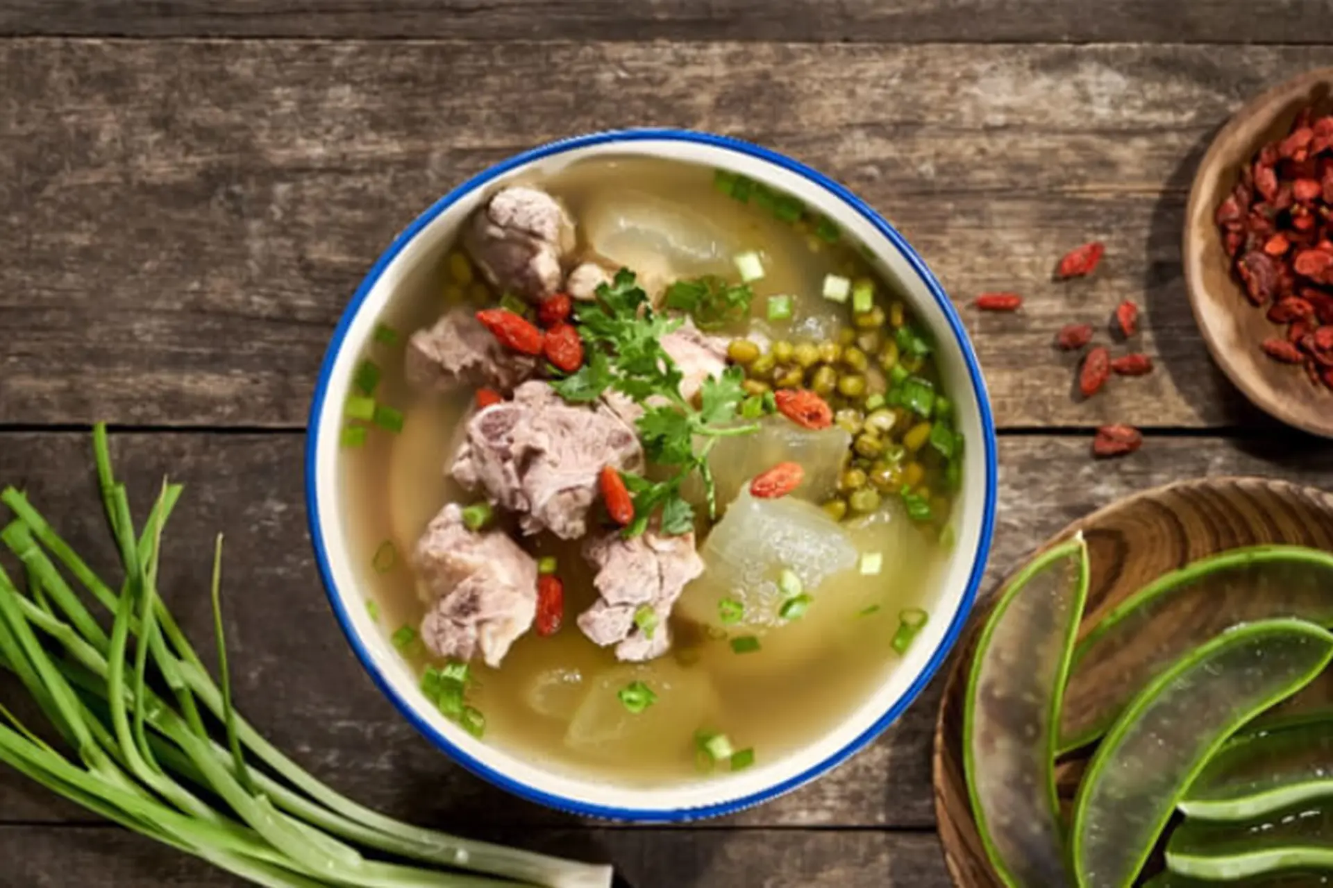 Sườn non nấu đậu xanh