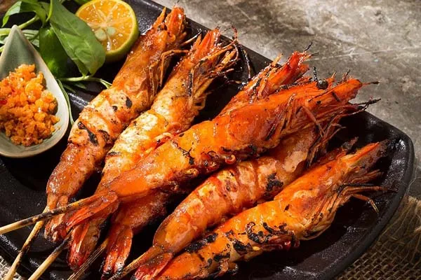 Tôm nướng muối tiêu chanh