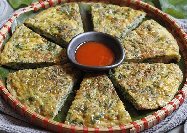 Trứng chiên lá mơ