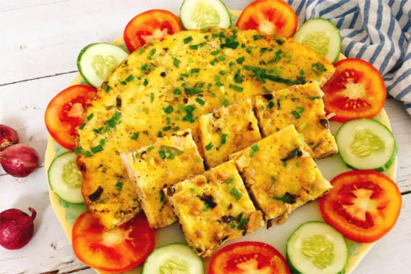 Trứng chiên thịt bằm